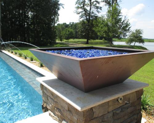 Tallahassee custom pool design with modern layout and elegant finishes.