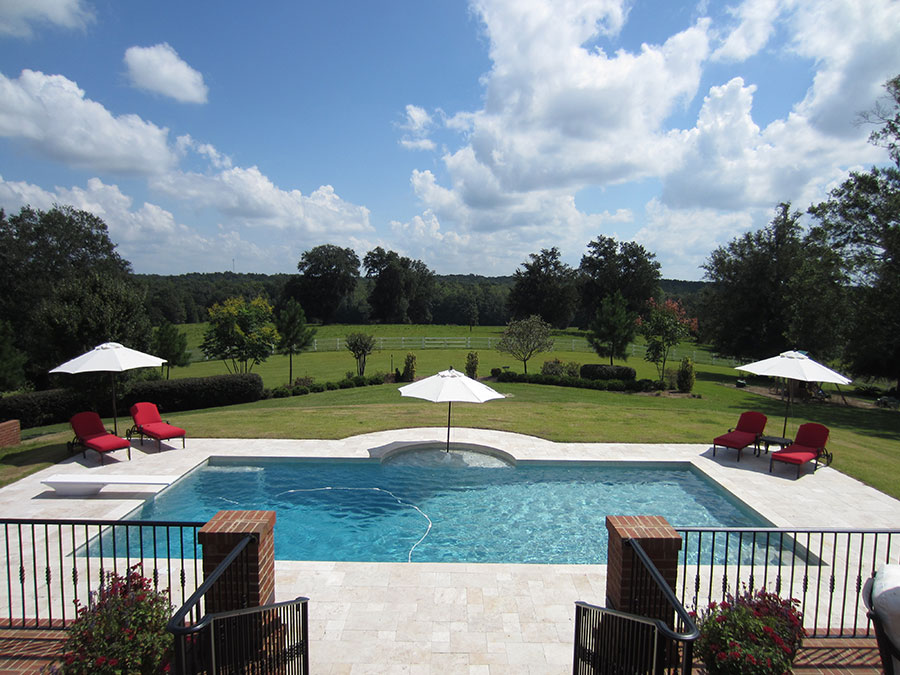 Madison residential swimming pool contractor showcasing custom pool installation.