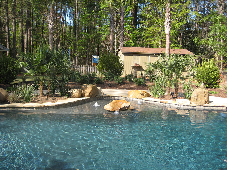 Moultrie residential swimming pool contractor showcasing custom pool installation.