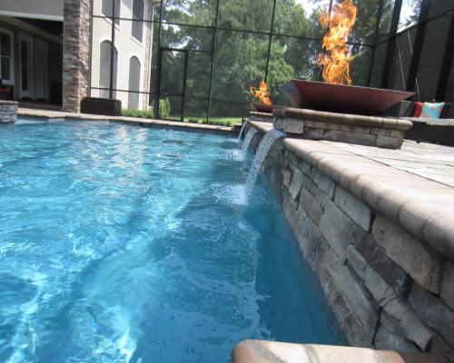 Bainbridge residential pool builders with custom-designed outdoor pools.