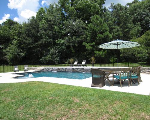Monticello residential swimming pool builders showcasing custom pool installation.