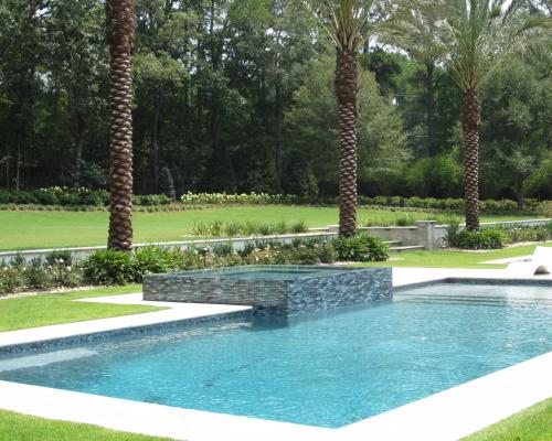 Tifton residential swimming pool builders showcasing a custom pool layout.