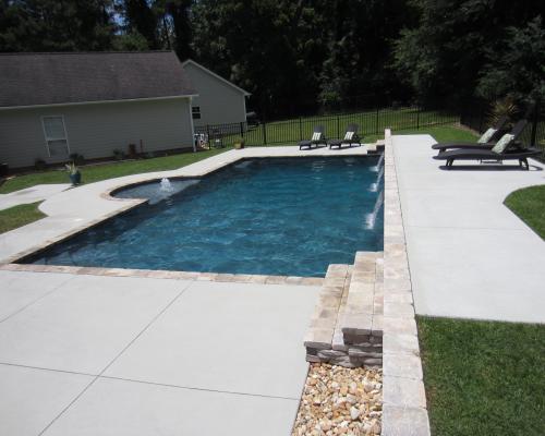 Valdosta residential swimming pool builders creating custom backyard pools.