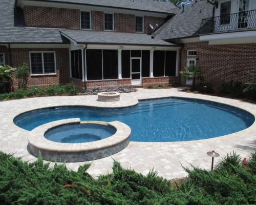 Bainbridge swimming pool builders with custom-designed outdoor pools.