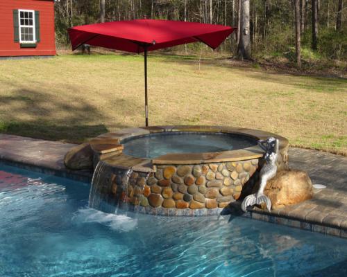 Thomasville swimming pool builders crafting modern backyard pool projects.