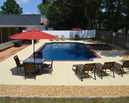 Tallahassee swimming pool design featuring modern layout and elegant finishes.